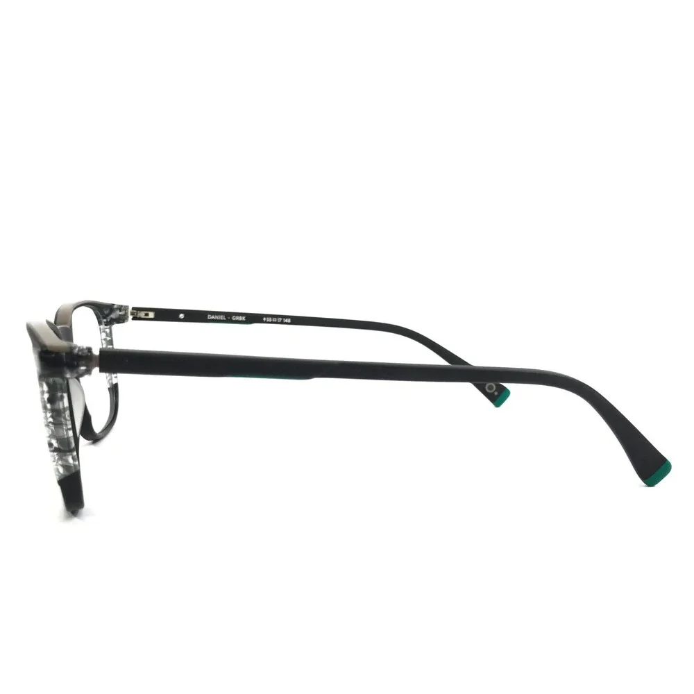 Etnia Barcelona Eyeglasses Frames DANIEL GRBK Gray Green Black Square 55-17-148